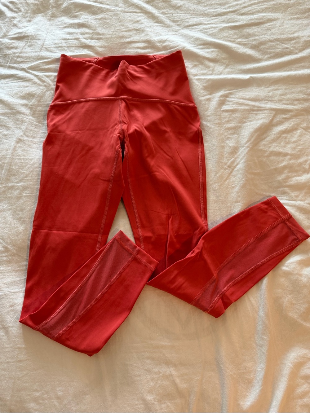 lululemon Women Orange/Red Performance Leggings